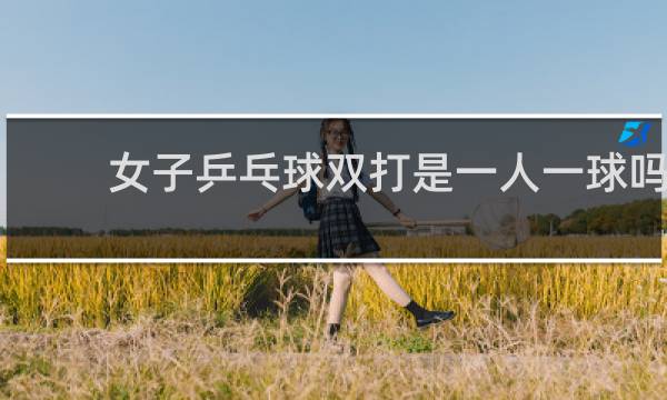 女子乒乓球双打是一人一球吗