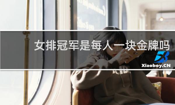 女排冠军是每人一块金牌吗