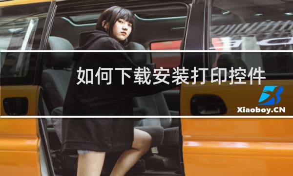 如何下载安装打印控件？