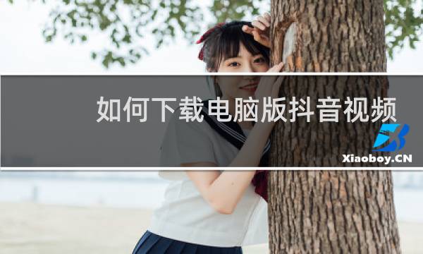 如何下载电脑版抖音视频图片