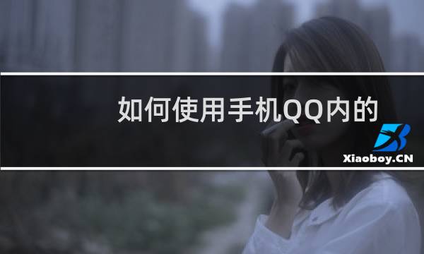 如何使用手机QQ内的小程序功能