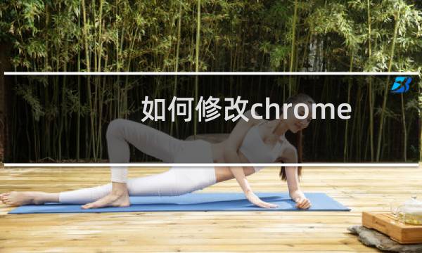 如何修改chrome浏览器中的页面默认编码