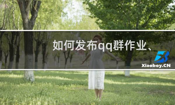 如何发布qq群作业、班级作业