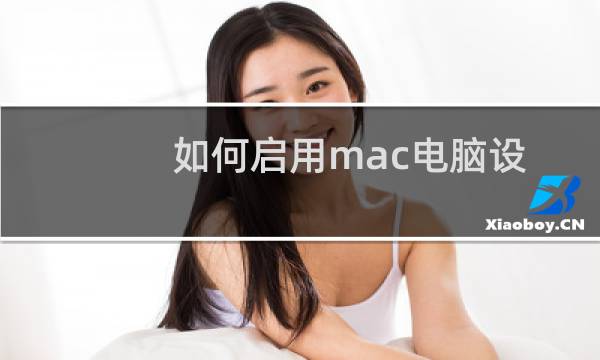 如何启用mac电脑设置缩放时的文本悬停功能