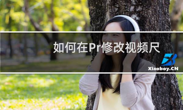 如何在Pr修改视频尺寸？