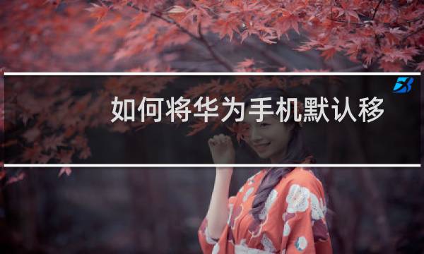 如何将华为手机默认移动数据切换成卡2？