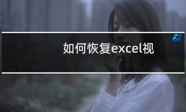如何恢复excel视图工具栏中的工作表选项