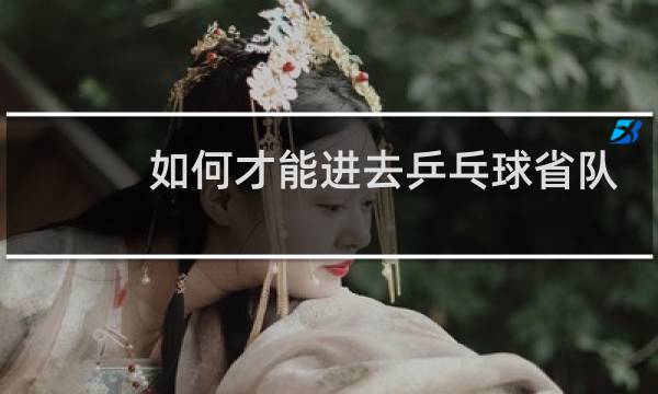 如何才能进去乒乓球省队