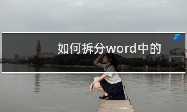 如何拆分word中的表格?word2003拆分表格方法