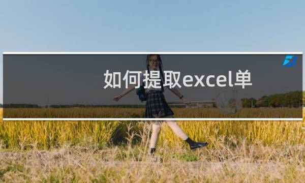 如何提取excel单元格中的数字