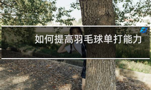 如何提高羽毛球单打能力