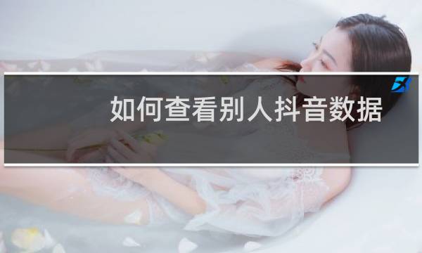 如何查看别人抖音数据