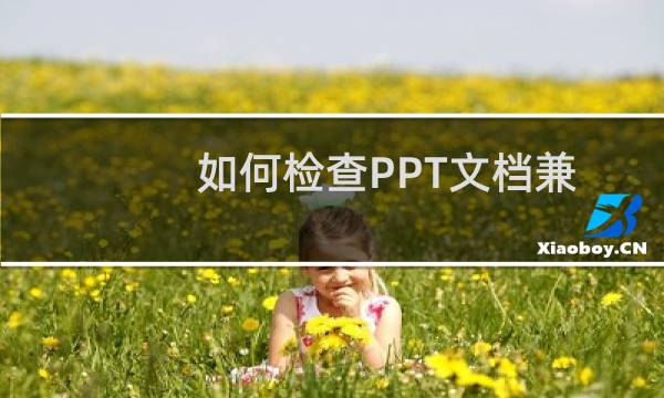 如何检查PPT文档兼容性？