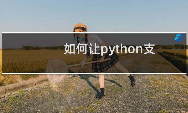 如何让python支持中文