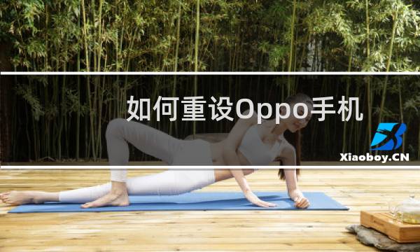 如何重设Oppo手机应用商店密码