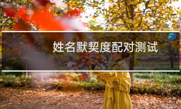 姓名默契度配对测试(输入名字测两人配不配)