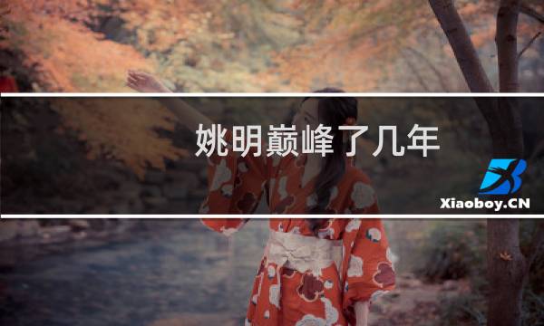 姚明巅峰了几年