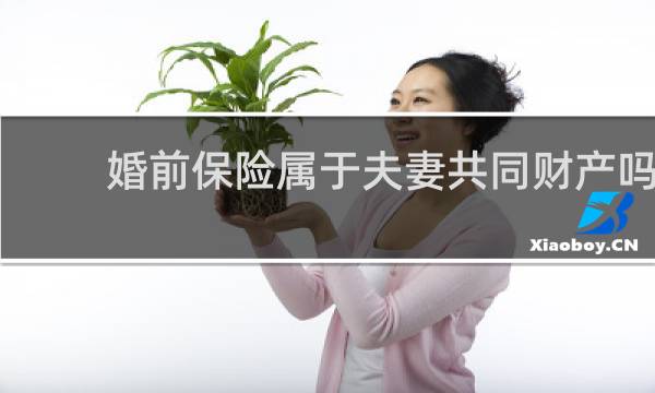 婚前保险属于夫妻共同财产吗