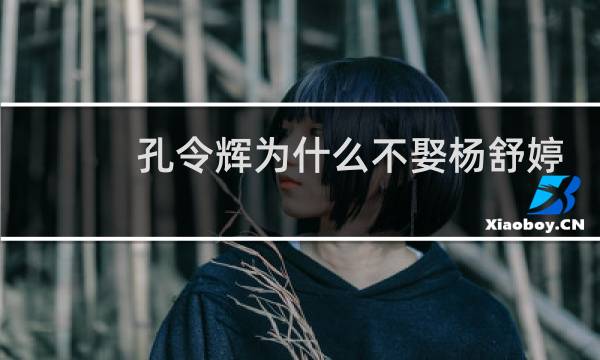 孔令辉为什么不娶杨舒婷
