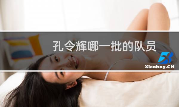 孔令辉哪一批的队员