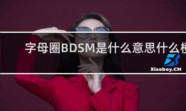 字母圈BDSM是什么意思什么梗