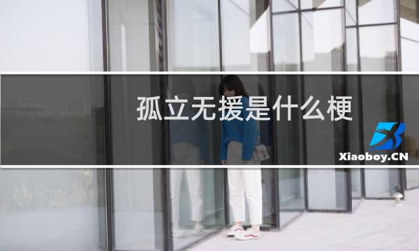 孤立无援是什么梗（孤立无援是什么意思）