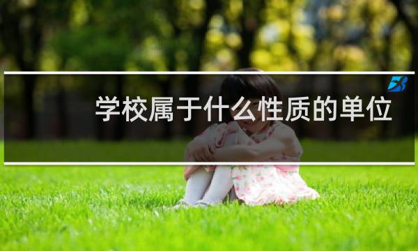 学校属于什么性质的单位