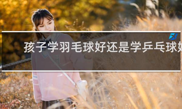 孩子学羽毛球好还是学乒乓球好