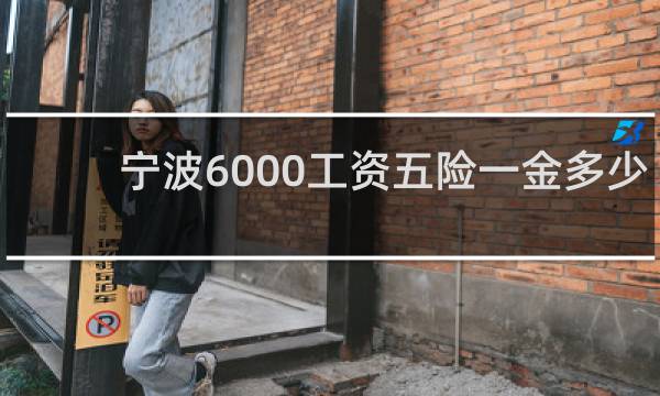 宁波6000工资五险一金多少图片