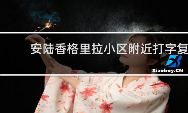 安陆香格里拉小区附近打字复印店的图片