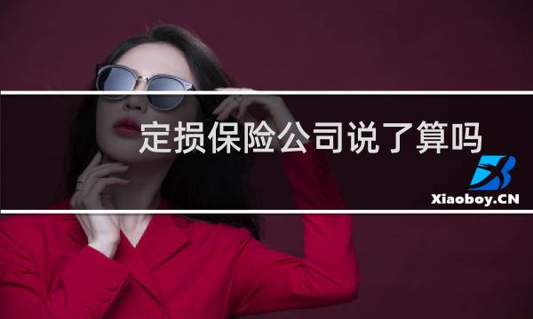 定损保险公司说了算吗图片