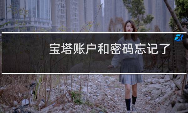 宝塔账户和密码忘记了-其他问题