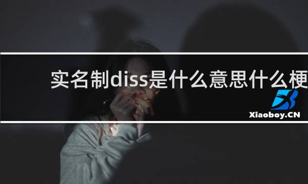 实名制diss是什么意思什么梗