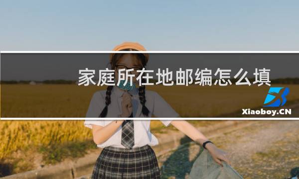 家庭所在地邮编怎么填