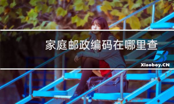 家庭邮政编码在哪里查