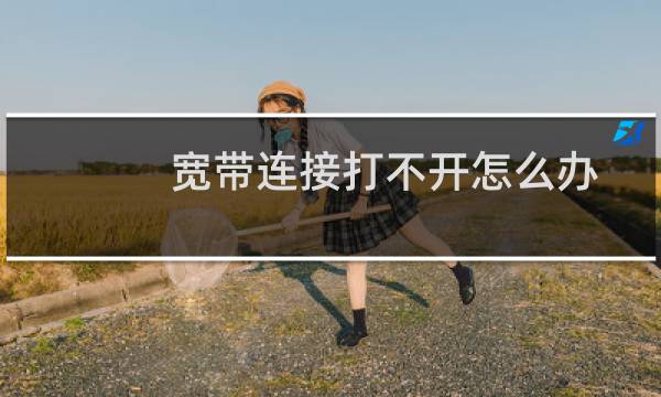 宽带连接打不开怎么办一直转圈（宽带连接打不开）