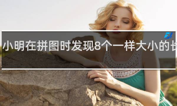 小明在拼图时发现8个一样大小的长方形