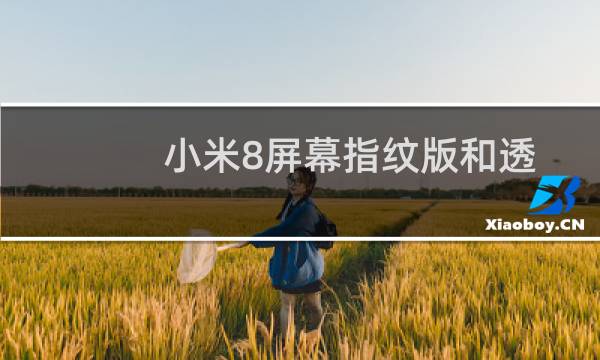 小米8屏幕指纹版和透明探索版有什么区别?（小米8屏幕指纹版和透明探索版有什么区别）图片