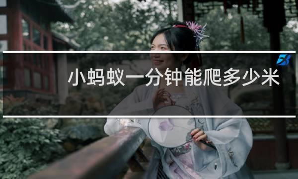 小蚂蚁一分钟能爬多少米