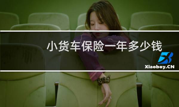 小货车保险一年多少钱