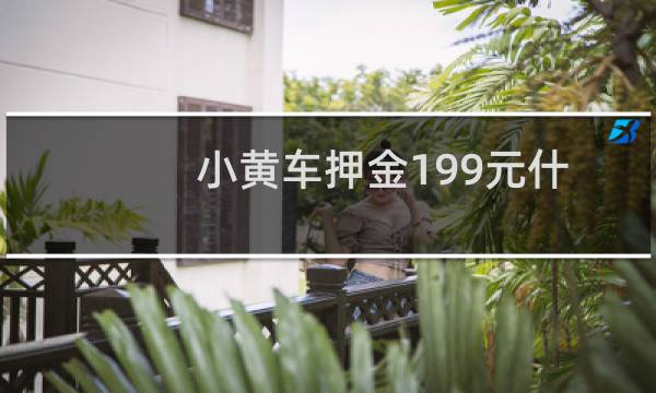 小黄车押金199元什么时间能退(小黄车押金199退不了)