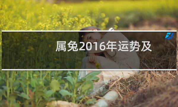 属兔2016年运势及运程每月运程(属兔的人2013年运程详批)