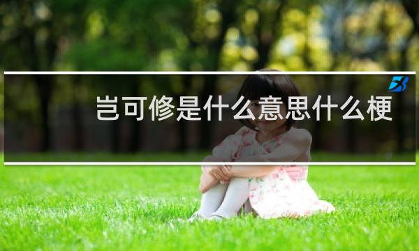 岂可修是什么意思什么梗