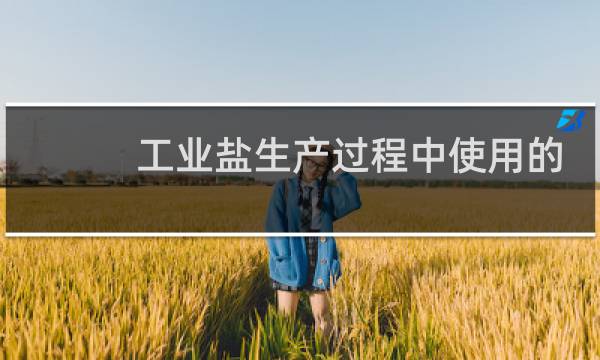 工业盐生产过程中使用的溶媒是什么图片