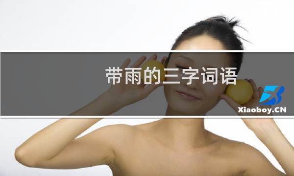 带雨的三字词语