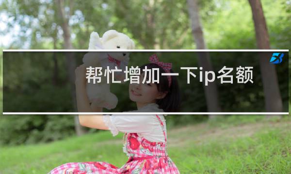 帮忙增加一下ip名额-云服务器问题