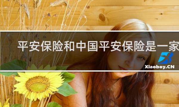 平安保险和中国平安保险是一家吗图片