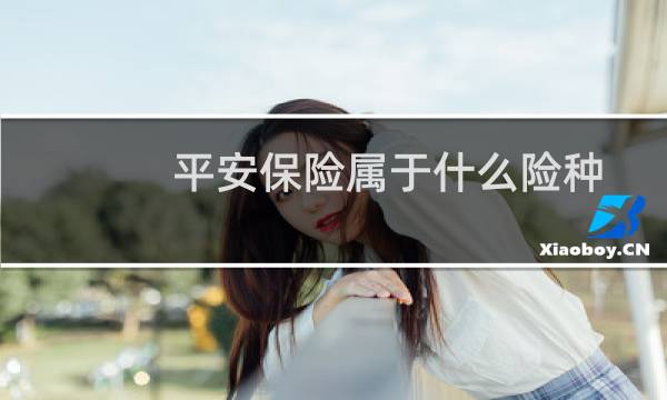 平安保险属于什么险种图片