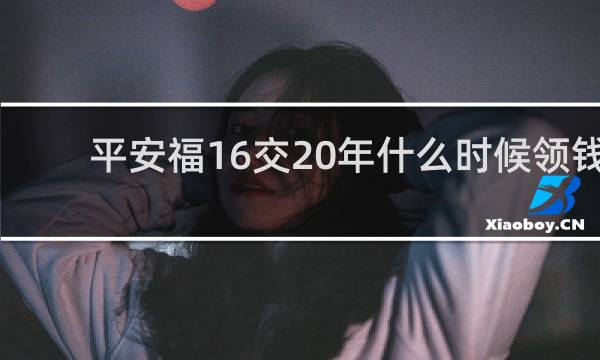 平安福16交20年什么时候领钱图片