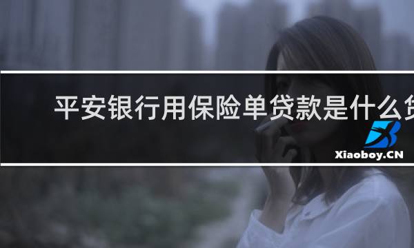平安银行用保险单贷款是什么贷